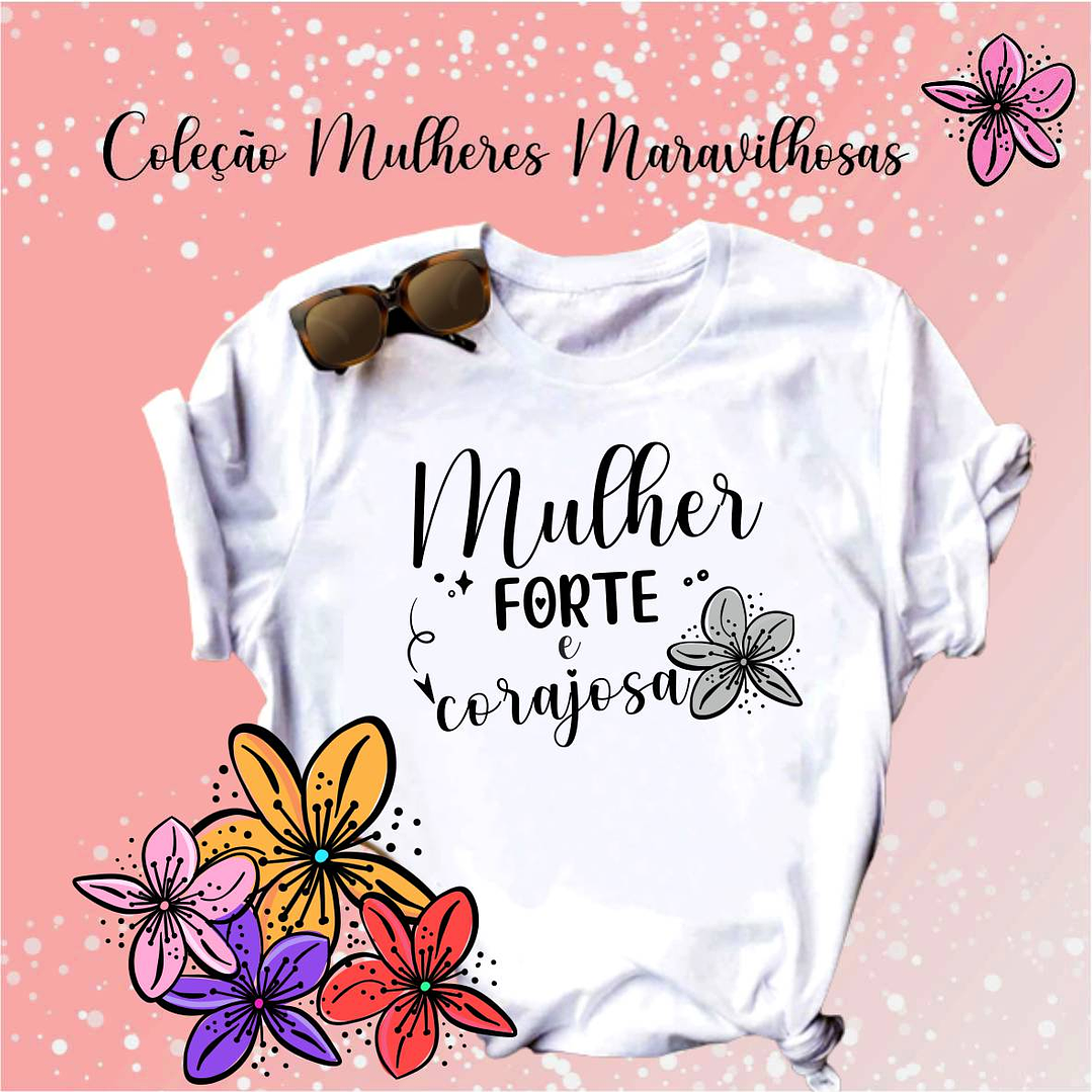 14 Artes para Camisa Mulheres Frases Motivacionais Arquivo Editável 4