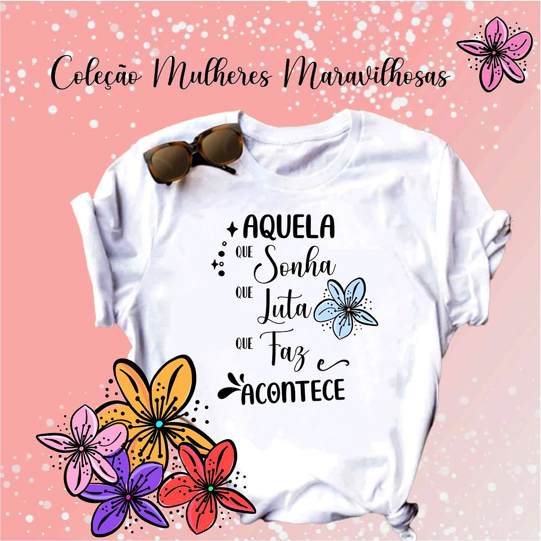 14 Artes para Camisa Mulheres Frases Motivacionais Arquivo Editável 5