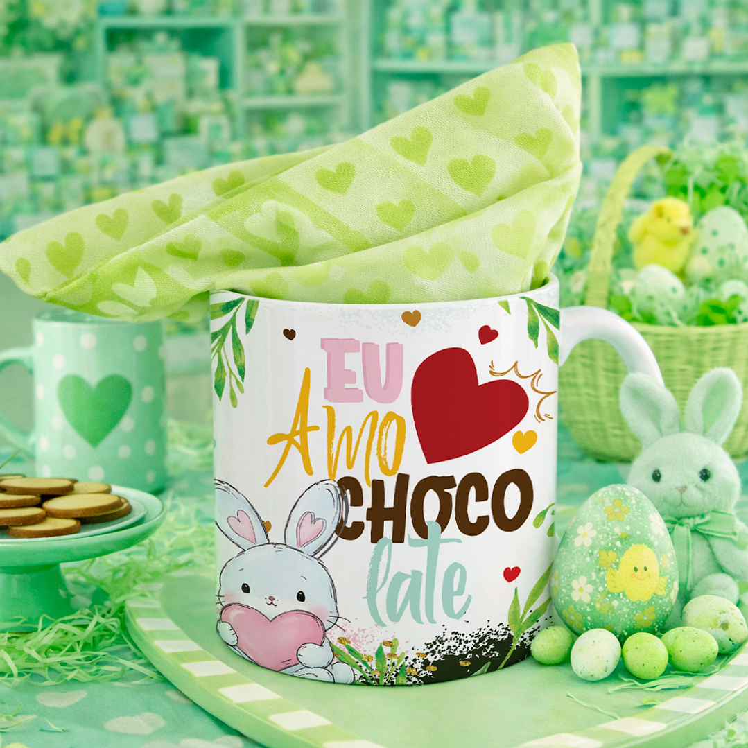 8 Artes para Caneca Páscoa Arquivos Editável 4