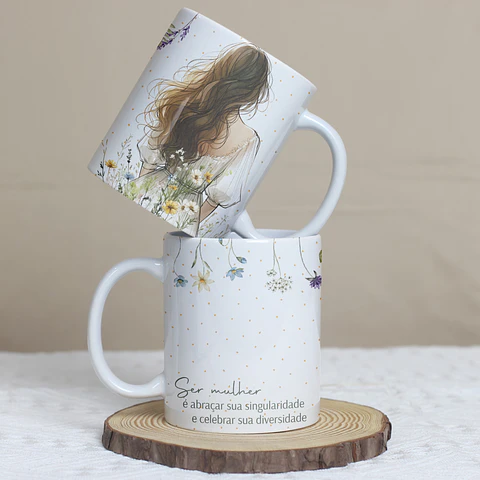 5 Artes para Caneca Dia das Mulheres Arquivo Editável