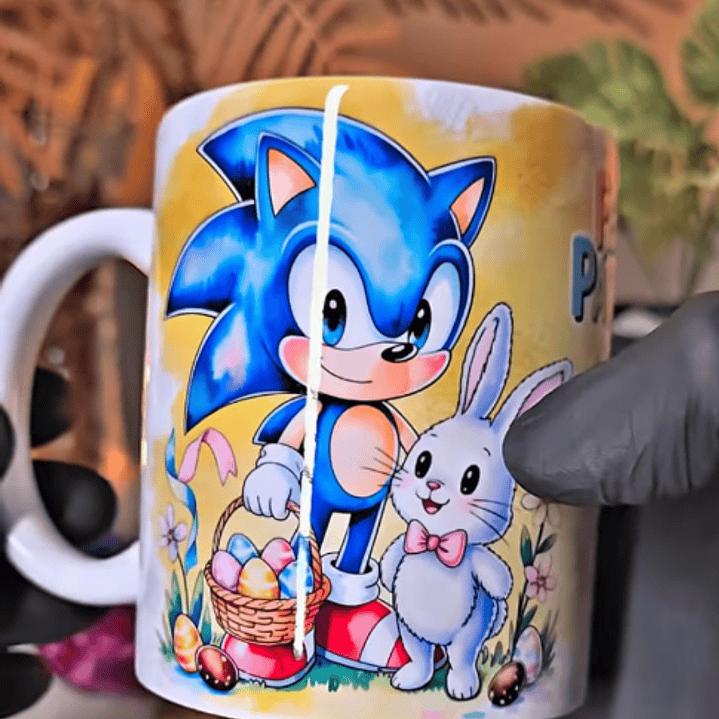 20 Artes para Caneca Personagens Páscoa Arquivo em Png 2