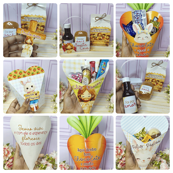 Arquivos Mimos Páscoa Coelhinhos e Jesus Cristão Arquivo em Jpg  4