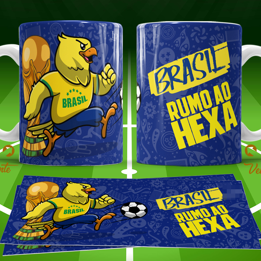 11 Artes para Caneca Copa do Mundo 2026 Brasil Futebol Arquivo Editável  2