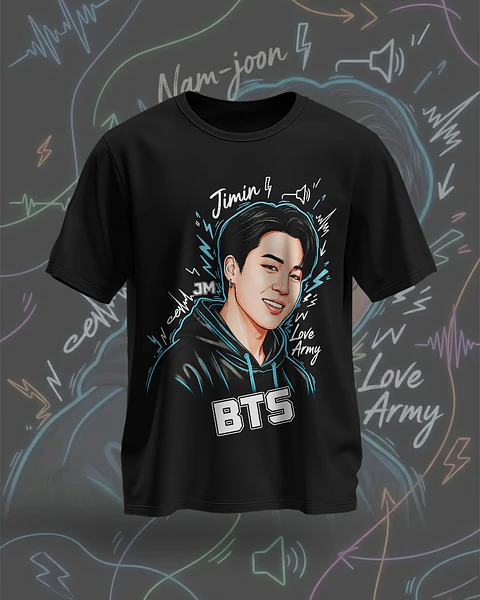 7 Artes para Camisa BTS Arquivo em Png 