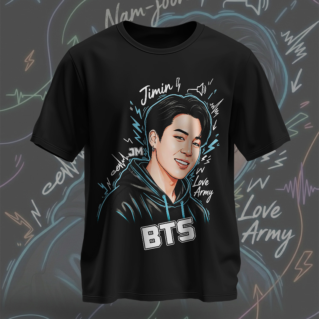 7 Artes para Camisa BTS Arquivo em Png  1