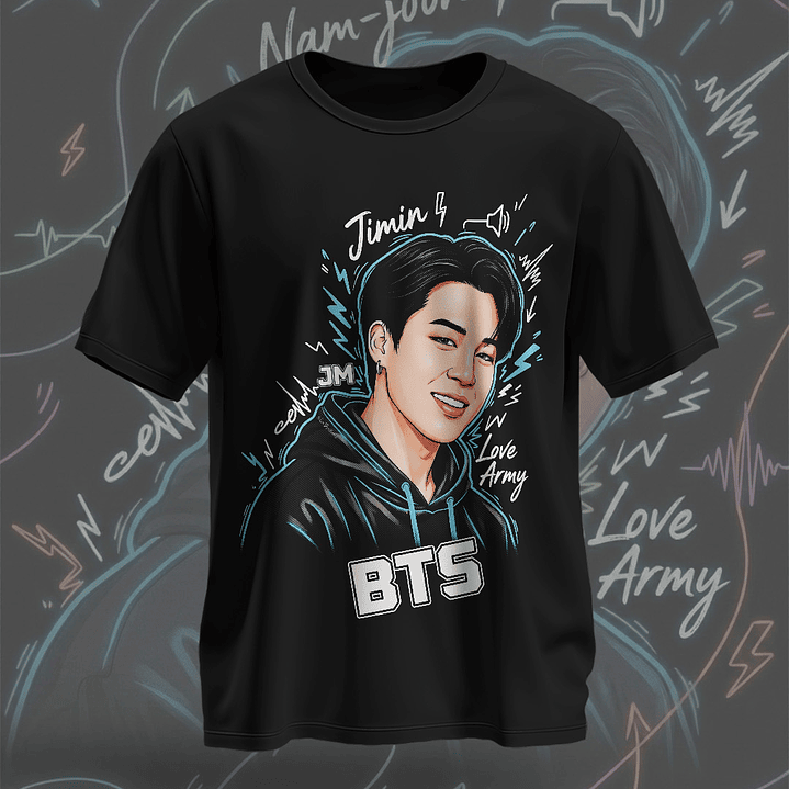 7 Artes para Camisa BTS Arquivo em Png  1