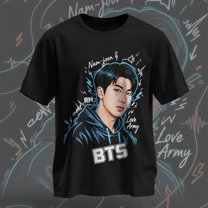 7 Artes para Camisa BTS Arquivo em Png  5