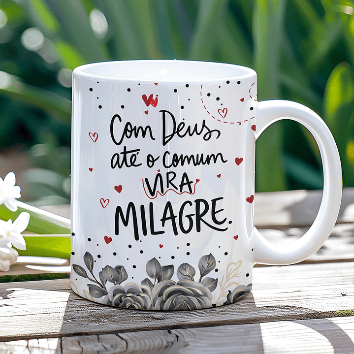 9 Artes para Caneca Frases Deus Arquivo Editável 4