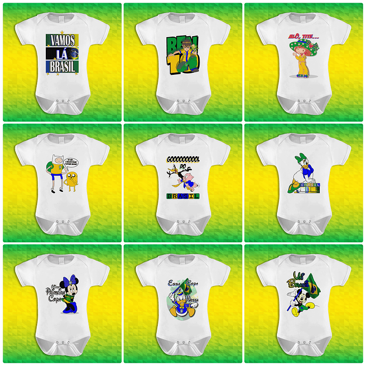 90 Artes para Camisa Body e Caneca Copa do Mundo 2026 Brasil Arquivo Editável/Png 9