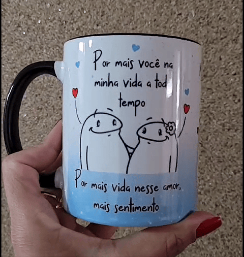 Arte para Caneca Por Mais Você na Minha Vida a Todo Tempo em Png