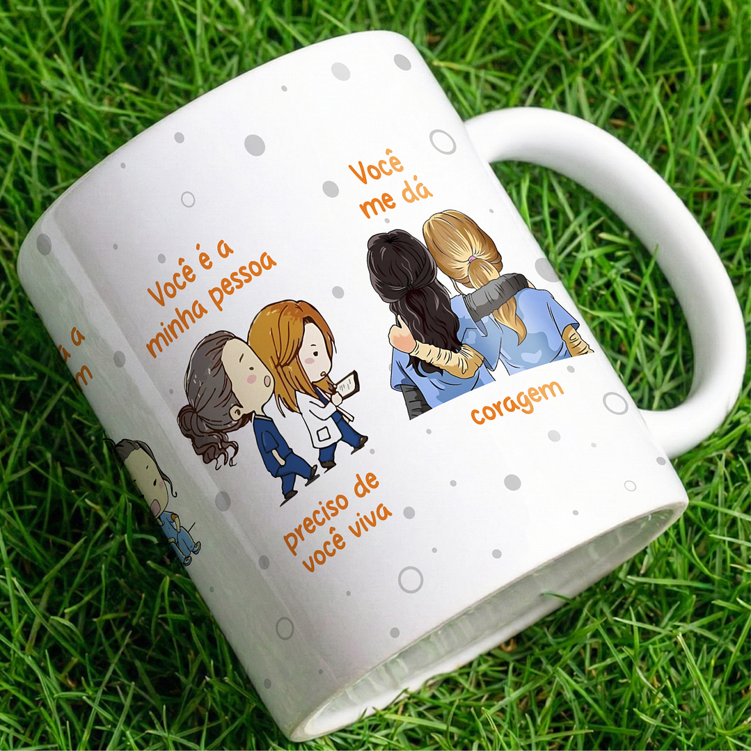 Arte para Caneca Greys Anatomy Aviaozinho em Png  1