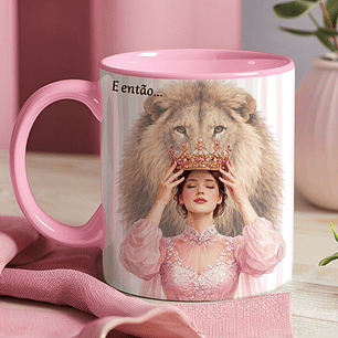 Arte para Caneca E então ela se lembrou de quem era filha...E nesse instante, tudo mudou em Png