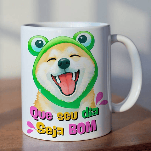 Arte para Caneca Que seu dia seja bom em Png