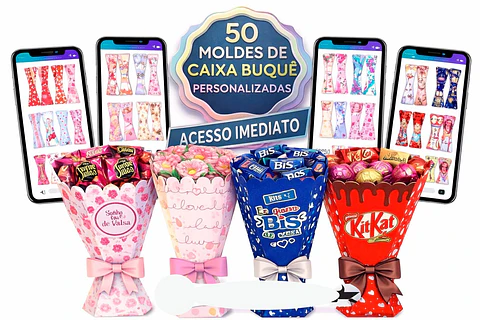 50 Moldes Buques Personalizados Prontos para Imprimir
