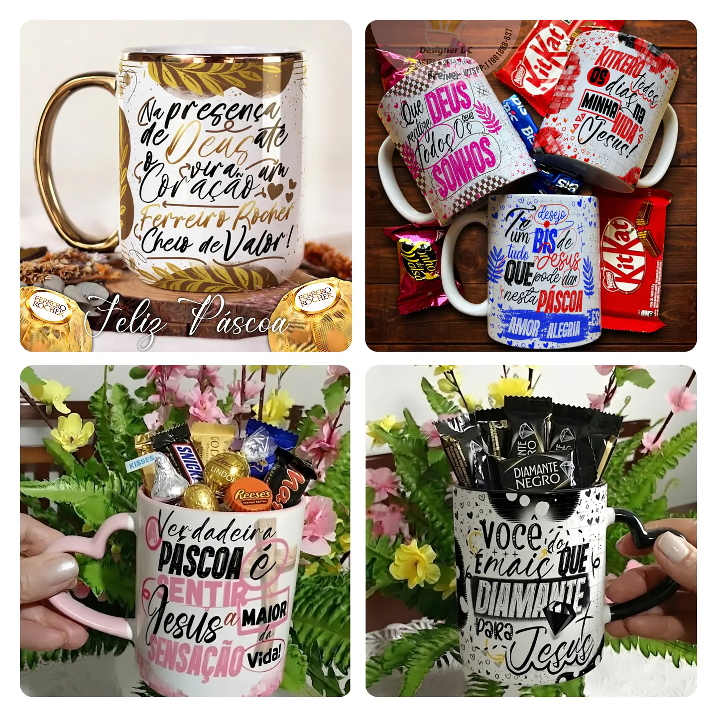 31 Artes para Caneca e Azulejo Páscoa Arquivo em Jpg 3