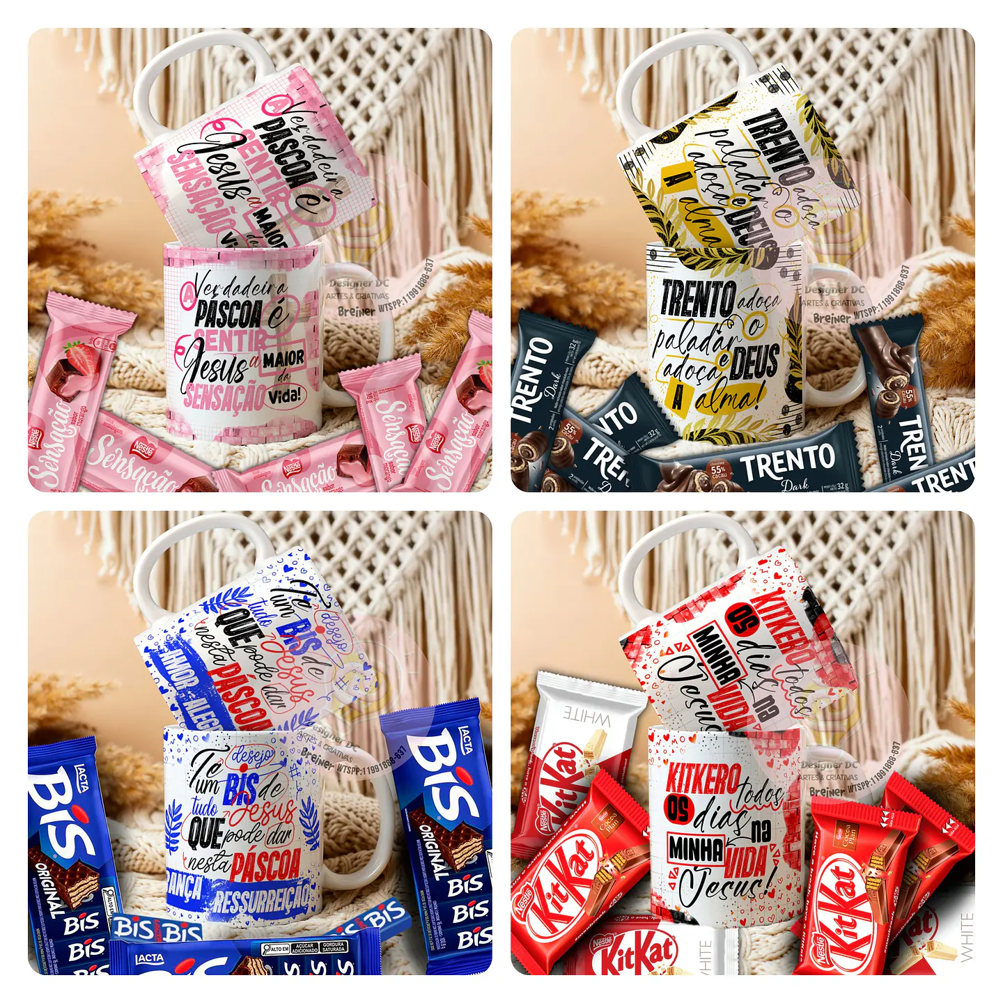 31 Artes para Caneca e Azulejo Páscoa Arquivo em Jpg 6