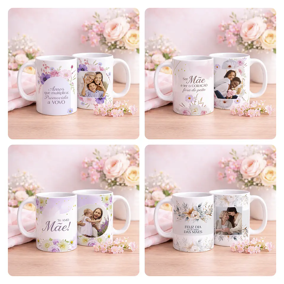 40 Artes para Caneca e Azulejo Dia das Mães Arquivo Editável  1