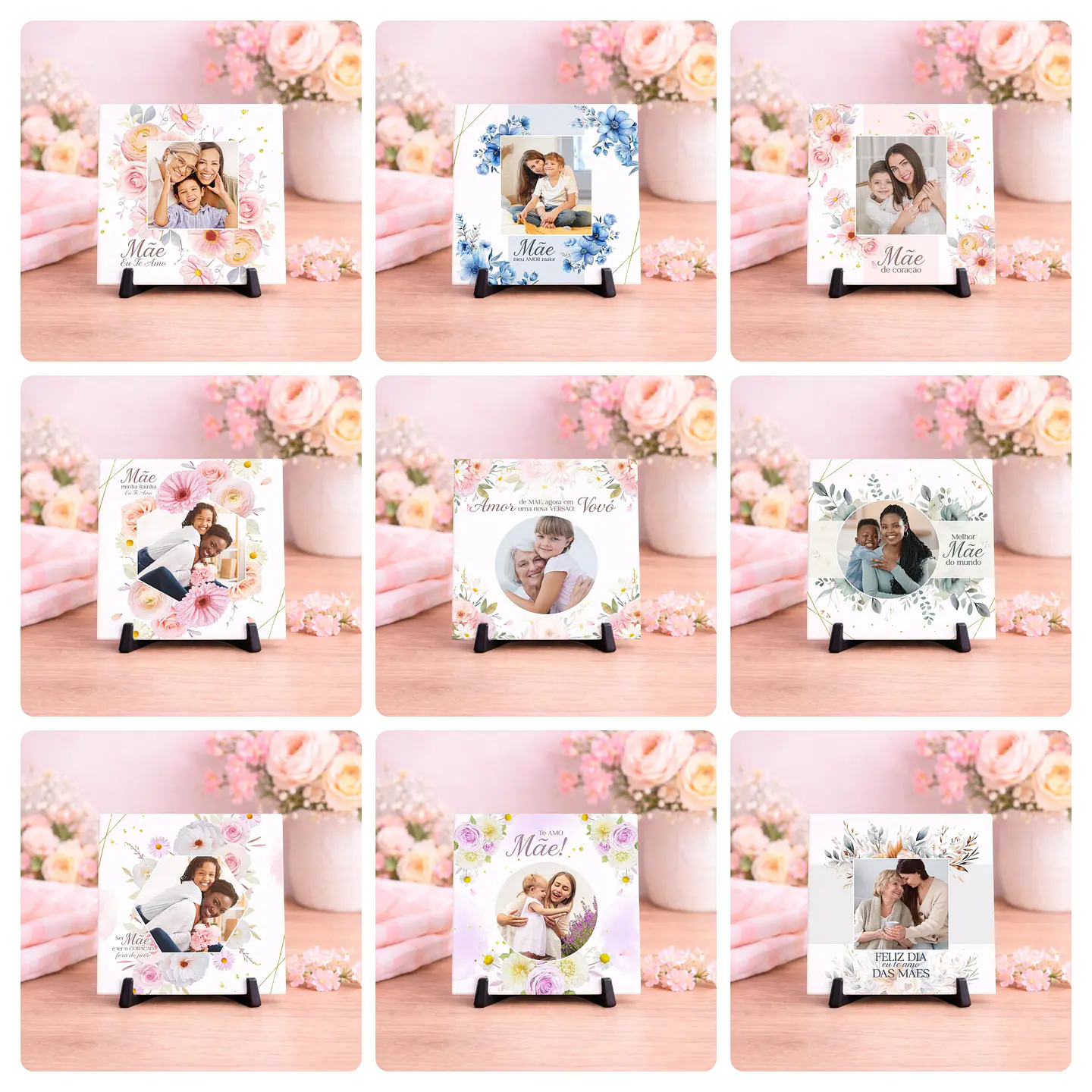 40 Artes para Caneca e Azulejo Dia das Mães Arquivo Editável  2