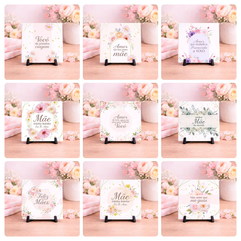 40 Artes para Caneca e Azulejo Dia das Mães Arquivo Editável  4