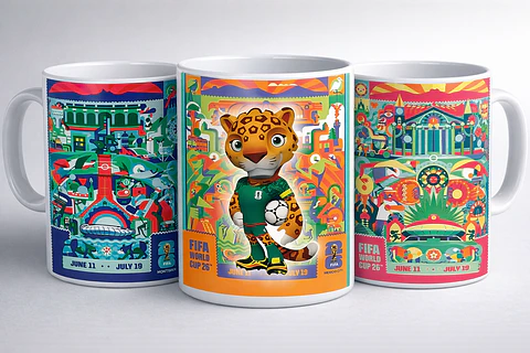 7 Artes para Caneca Copa do Mundo 2026 Arquivo em Jpg 