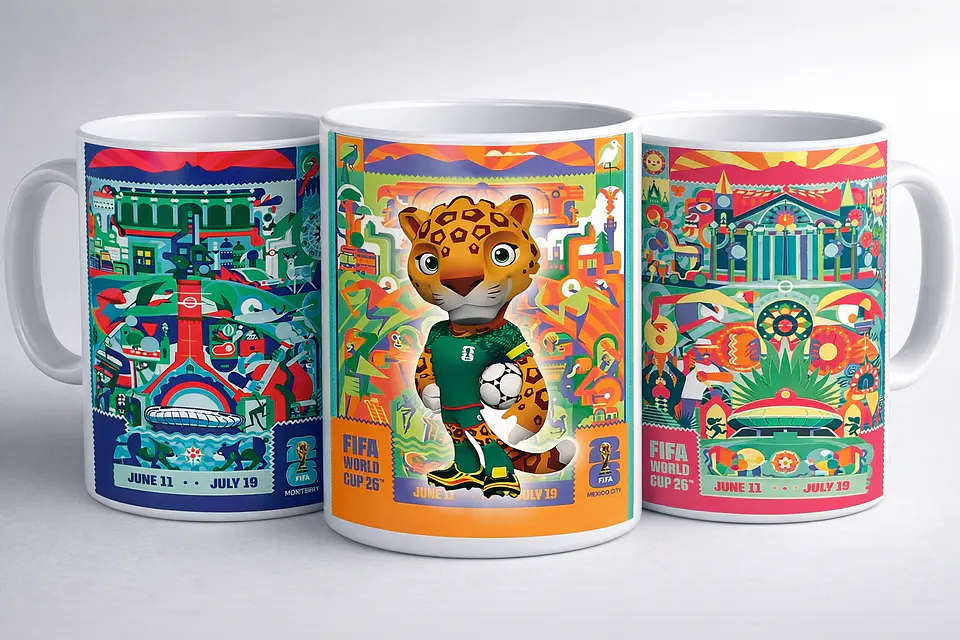 7 Artes para Caneca Copa do Mundo 2026 Arquivo em Jpg  1