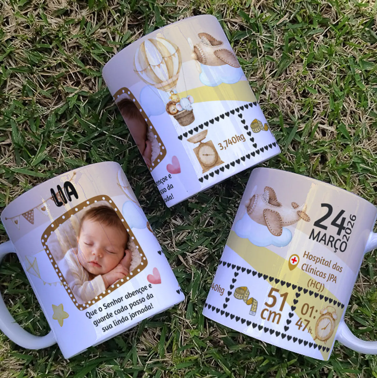 8 Artes para Caneca Nascimento Filhos Arquivo Editável 4