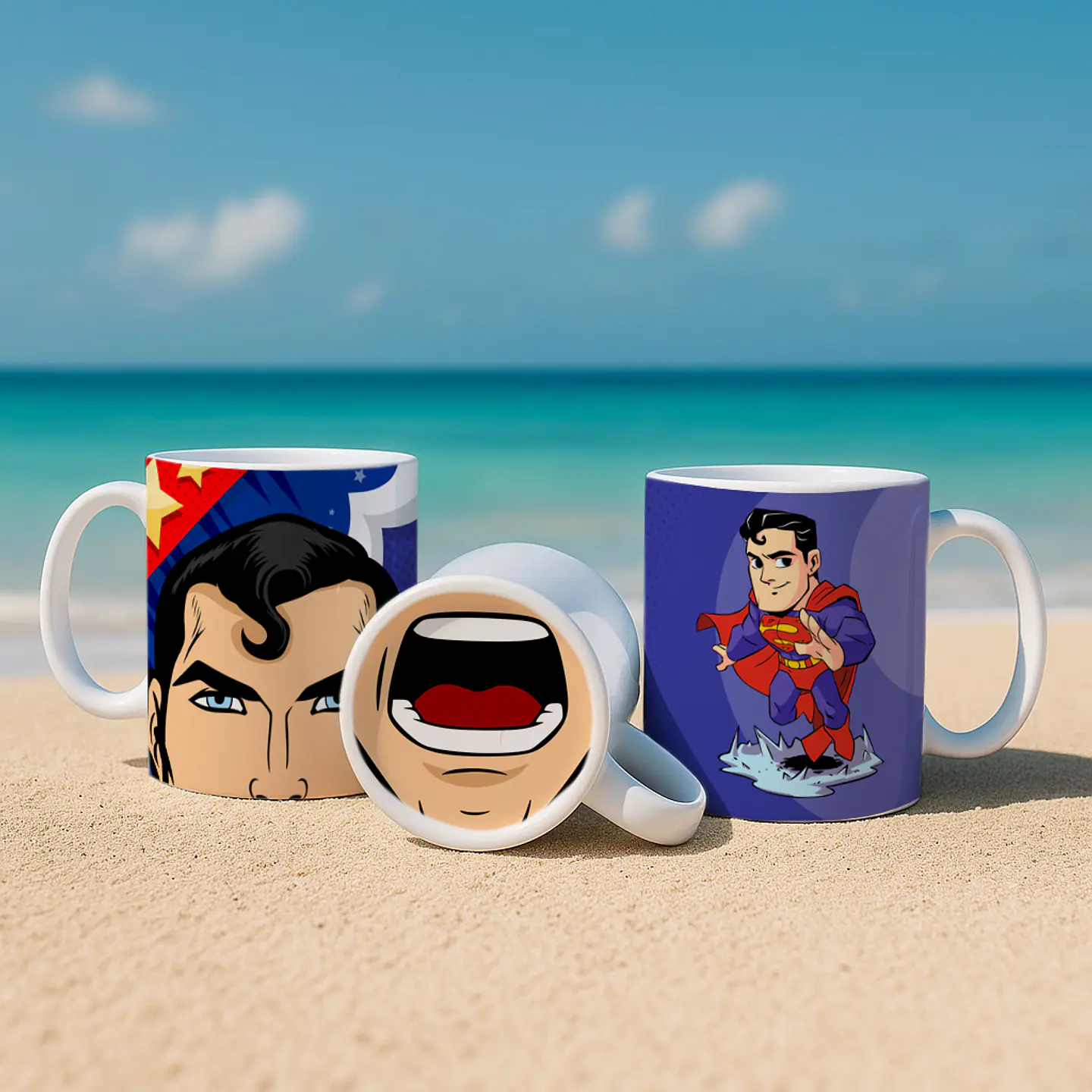 8 Artes para Caneca Bocão Super Herois Arquivo Editável 4