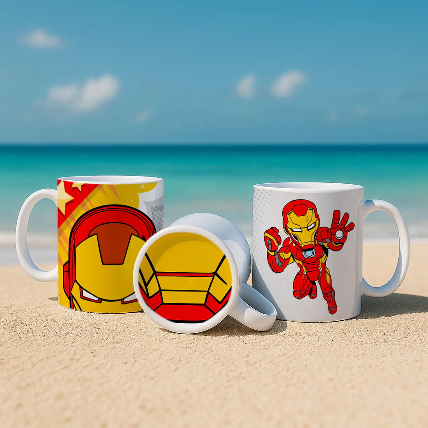 8 Artes para Caneca Bocão Super Herois Arquivo Editável 7