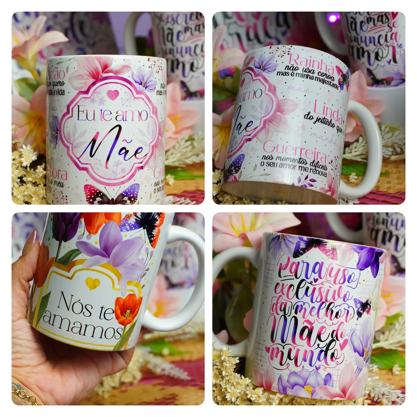 69 Artes para Caneca, Azulejo e Garrafa Dia das Mães Arquivo em Png 2