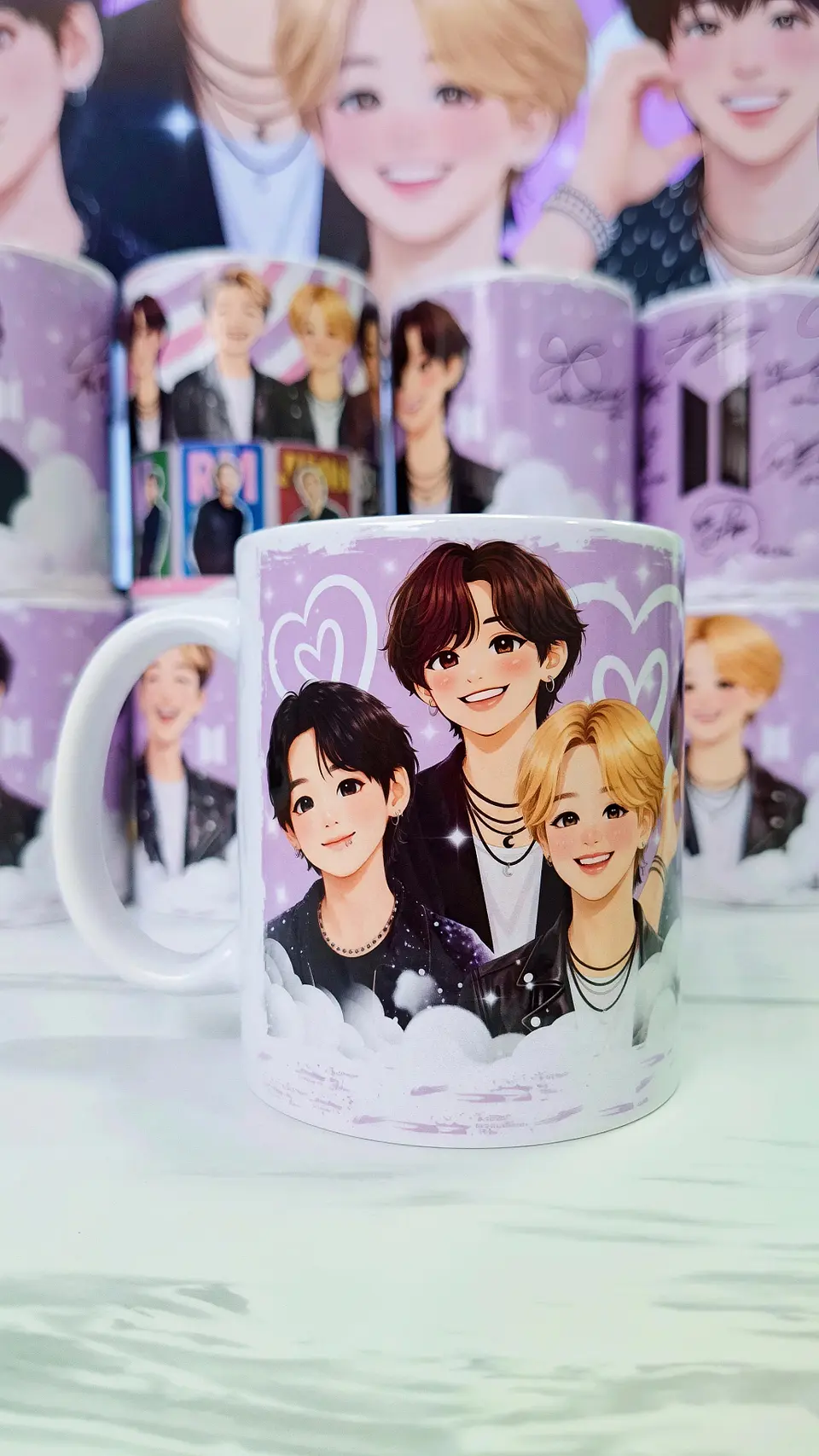 6 Artes para Caneca BTS Fãs  Arquivo em Jpg 2