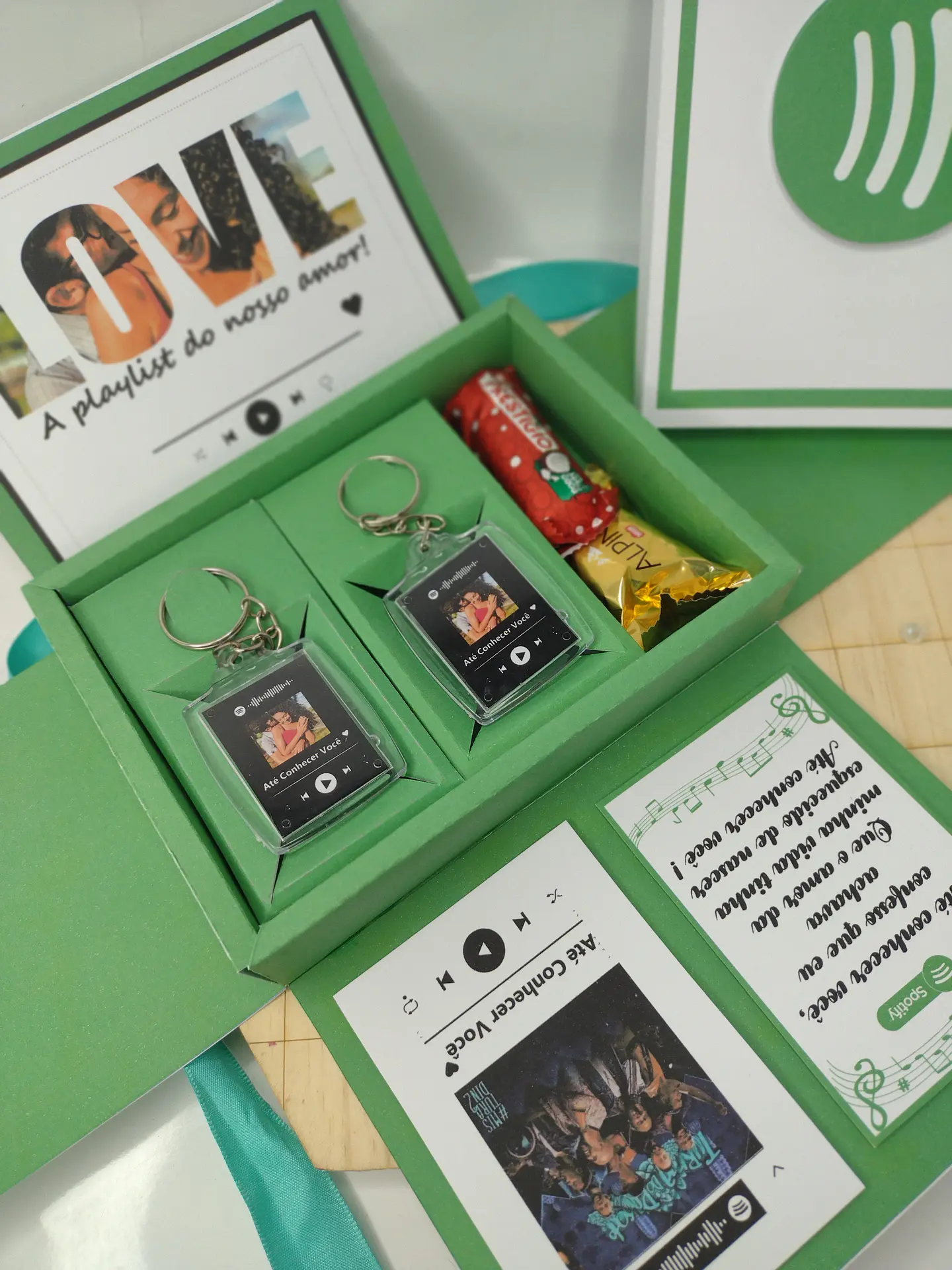 Arquivo Mimos Caixa Explosão e Quadro Spotify Arquivo em Pdf e Studio 7