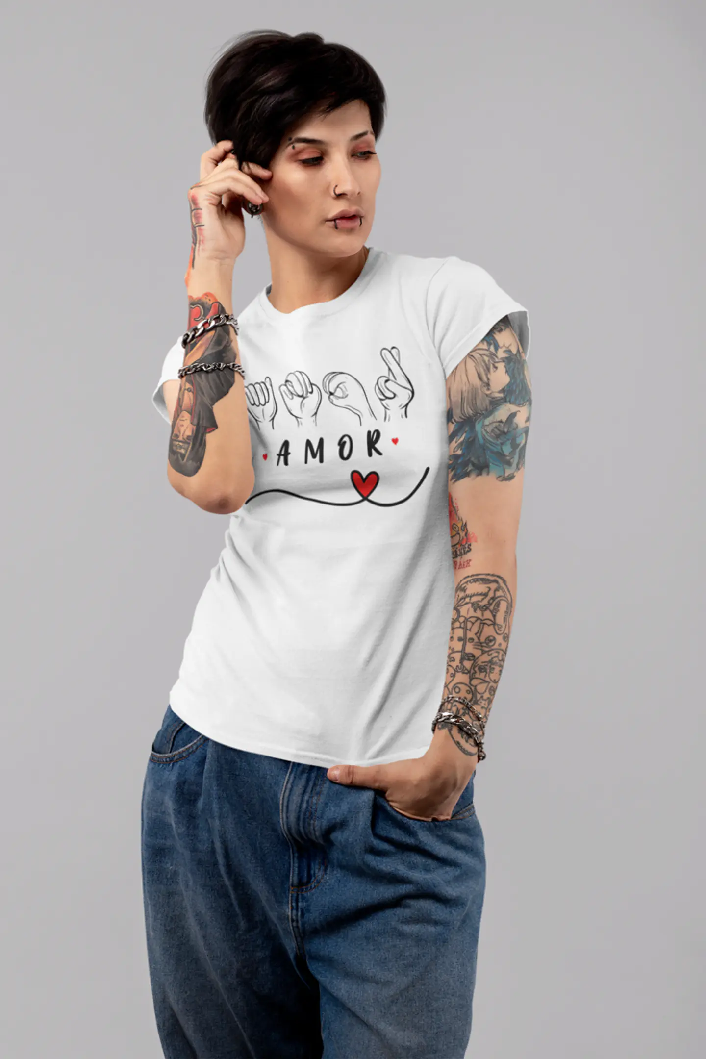 8 Artes para Camisa Texto em Libras Arquivo Editável  6