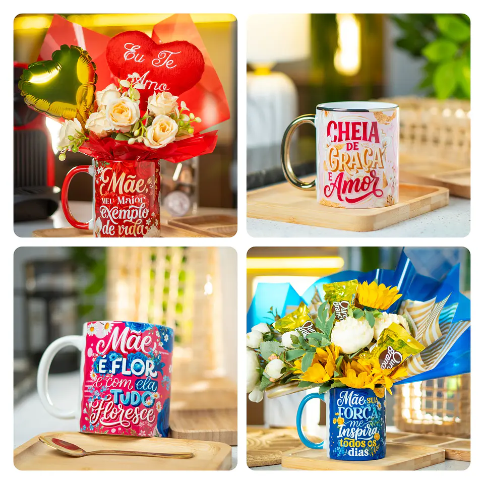 22 Artes para Caneca e Azulejo Dia das Mães Essência Arquivo em Png  3