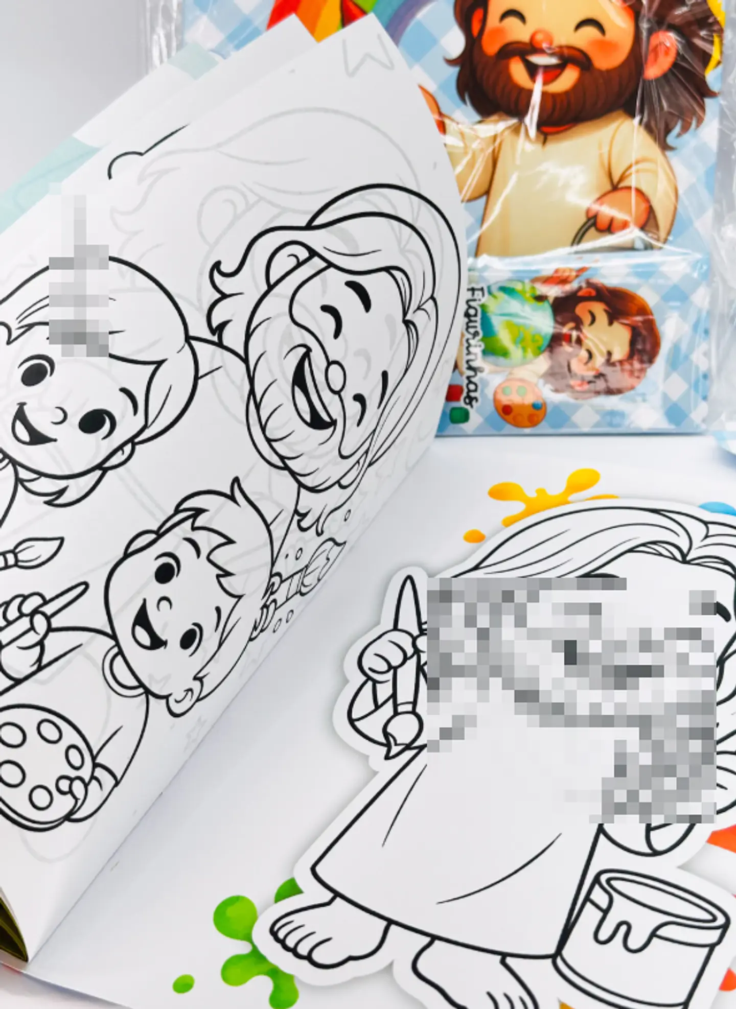 Arquivo Álbum de Figurinhas Jesus O maior Pintor do Mundo Cristão Infantil Arquivo em Pdf 5