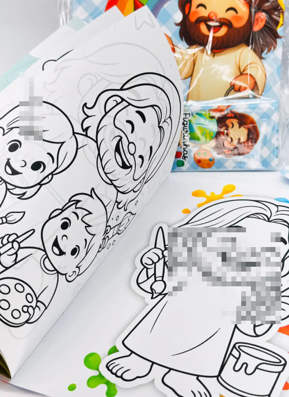 Arquivo Álbum de Figurinhas Jesus O maior Pintor do Mundo Cristão Infantil Arquivo em Pdf 5