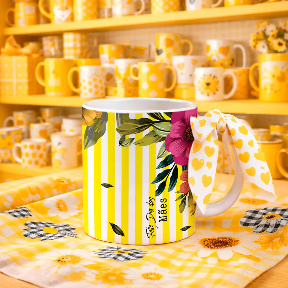 5 Artes para Caneca e Xícara Flores Do Meu Jardim Arquivo Editável 3