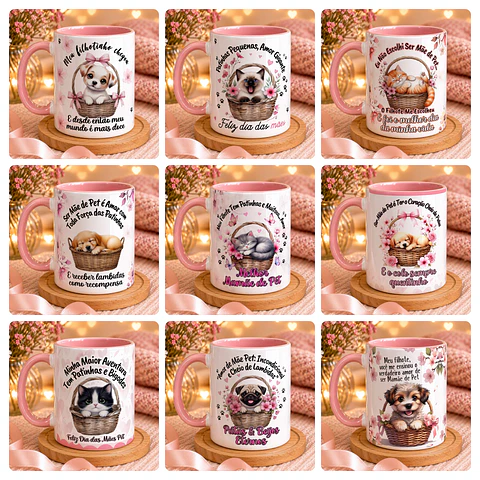 32 Artes para Caneca Mãe de Pet Arquivo em Jpg 