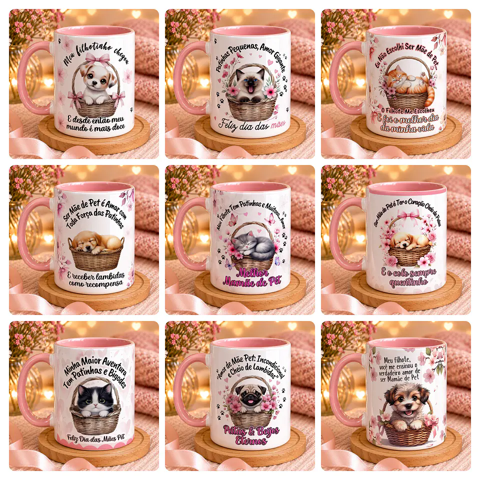 32 Artes para Caneca Mãe de Pet Arquivo em Jpg  1