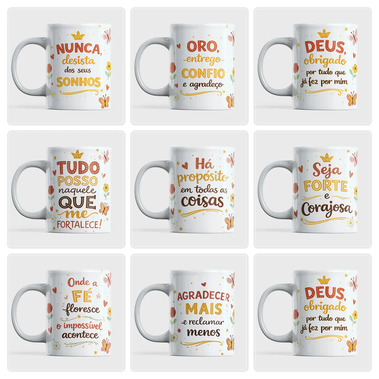 16 Artes para Caneca e Camisa Frases Religiosas Arquivo em Jpg 1