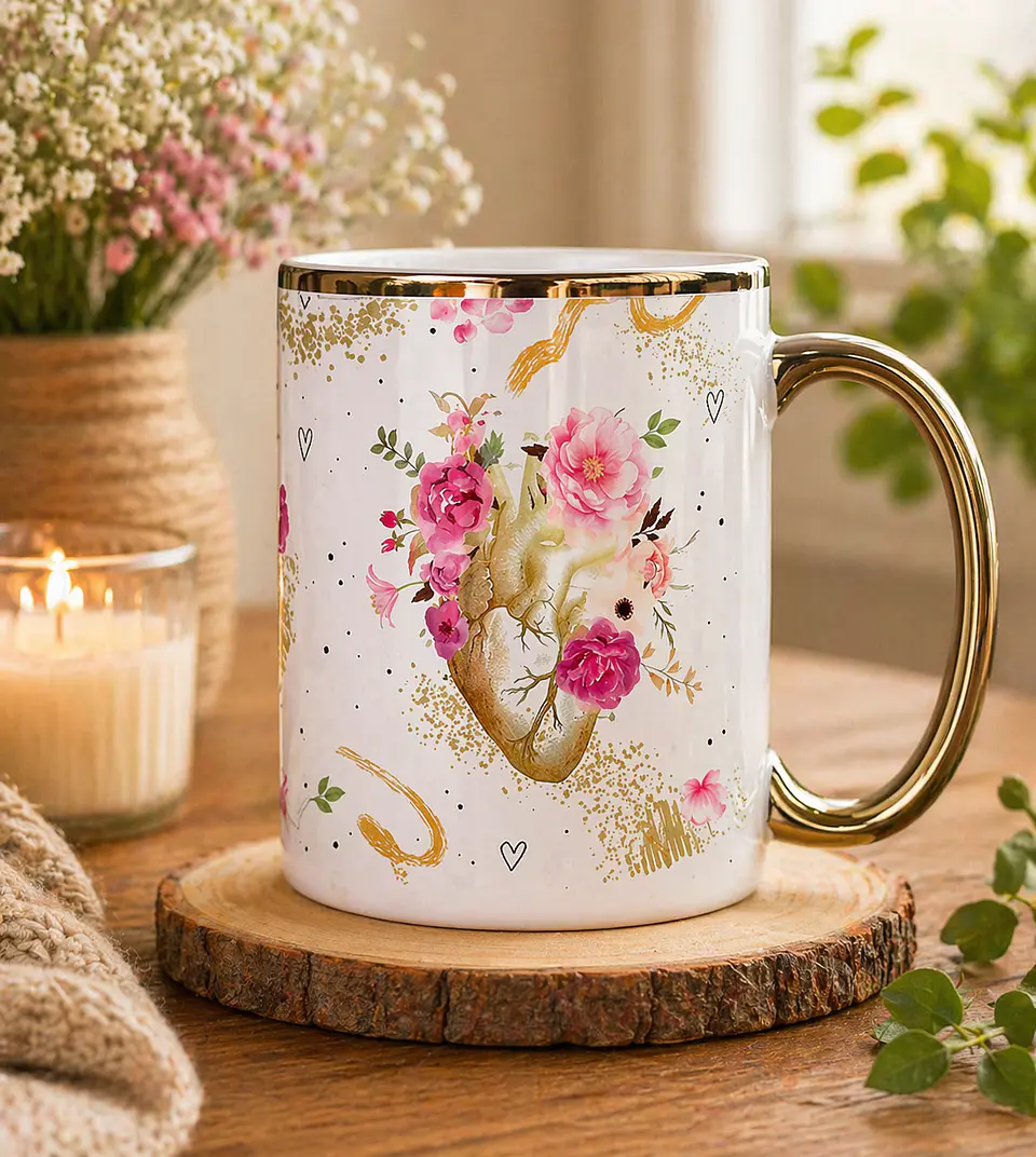 Artes para Caneca Onde estiver o seu tesouro ali tambem estará o seu coração Mateus 621 em Png  2