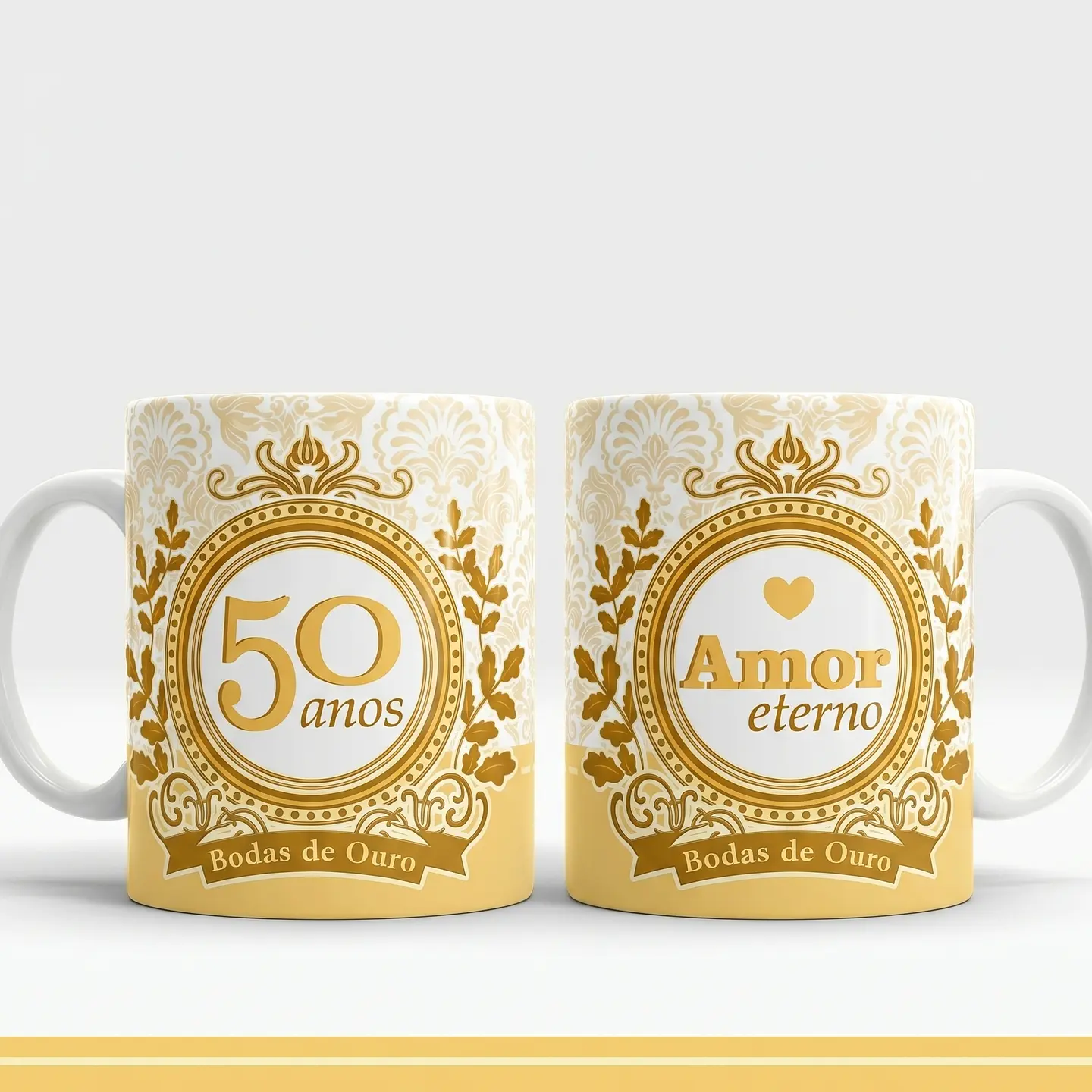 Artes para Bodas de Ouro 50 anos de Casados em Png 1