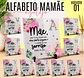 52 Artes para Azulejo e Caneca Alfabeto Dia das Mães Arquivo em Png  - Thumbnail 4