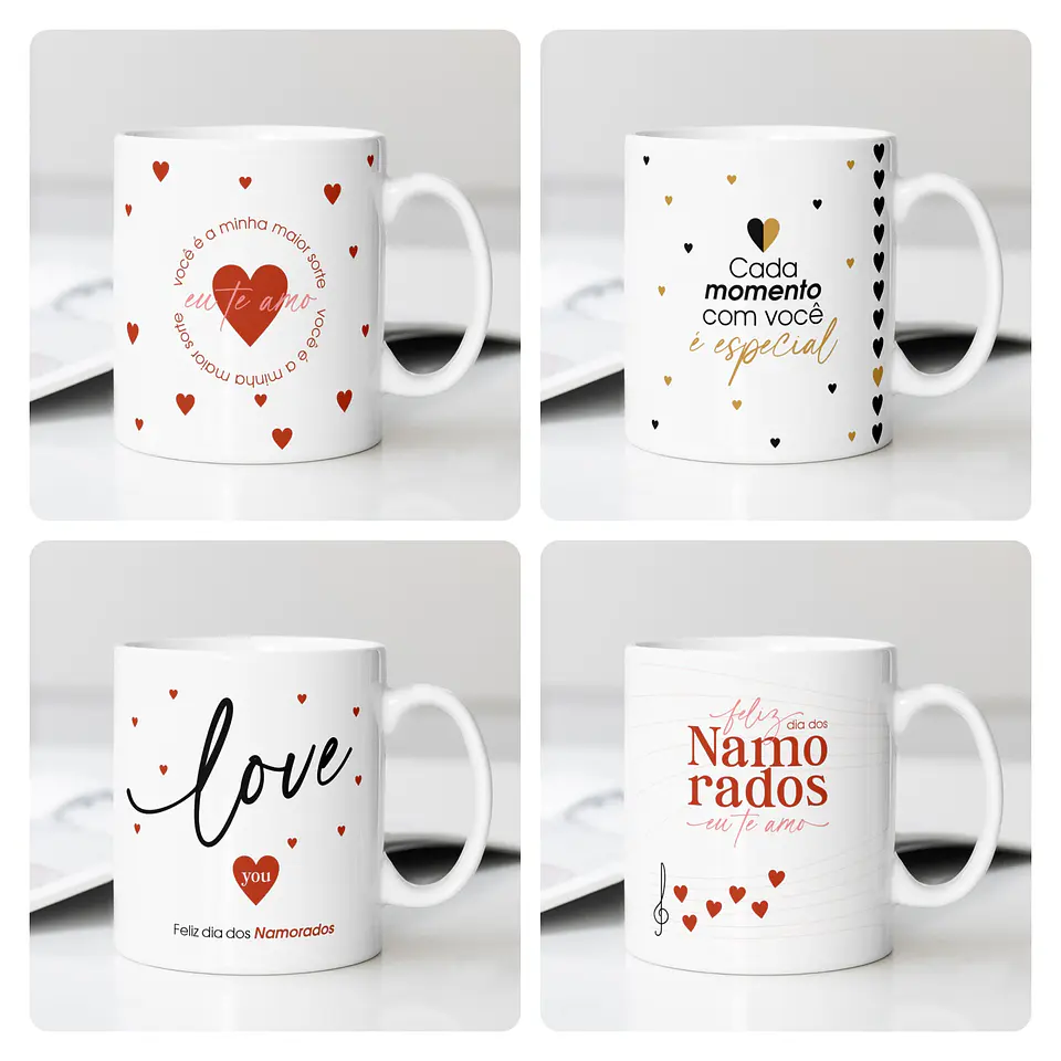16 Artes para Canecas Dia dos Namorados Arquivo Editável  1