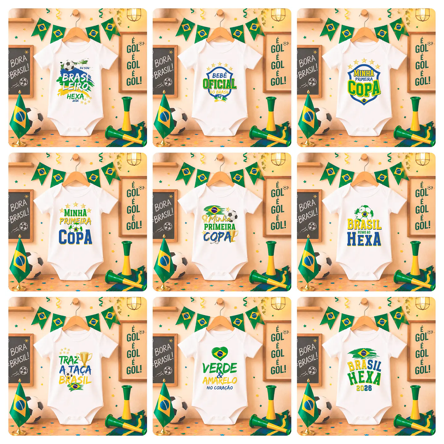 20 Artes para Camisa Copo Copa do Mundo 2026 Brasil Arquivo Editável 4