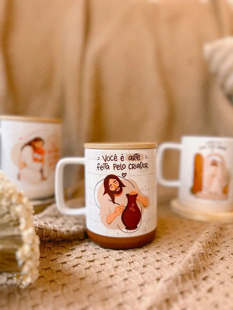 23 Artes para Caneca e Azulejo Devocional Ilustrado Arquivo Editável  7