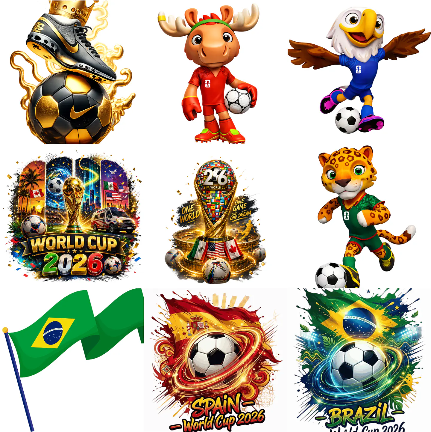 Kit digital Copa Times Seleções Png World Cup 2026  Sem Fundo – Arquivos para Sublimação e Personalizados 1
