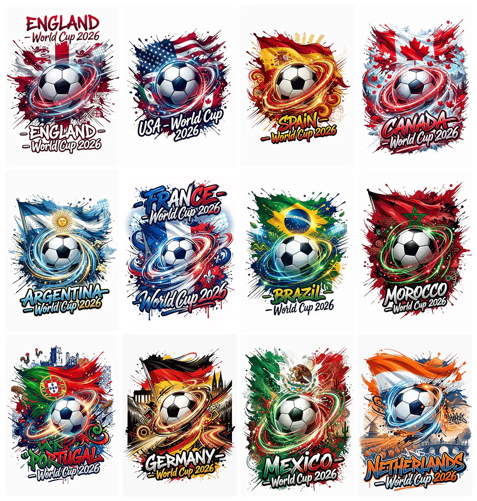 Kit digital Copa Times Seleções Png World Cup 2026  Sem Fundo – Arquivos para Sublimação e Personalizados 4