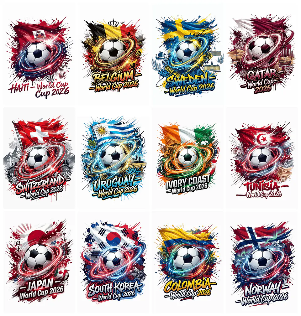 Kit digital Copa Times Seleções Png World Cup 2026  Sem Fundo – Arquivos para Sublimação e Personalizados 5