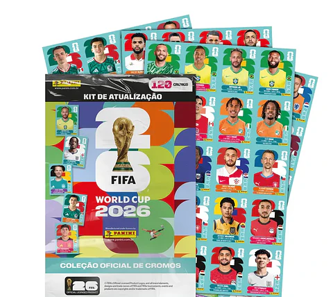 Kit Atualização Copa 2026 PDF para Imprimir | Novas Figurinhas da Copa do Mundo 2026