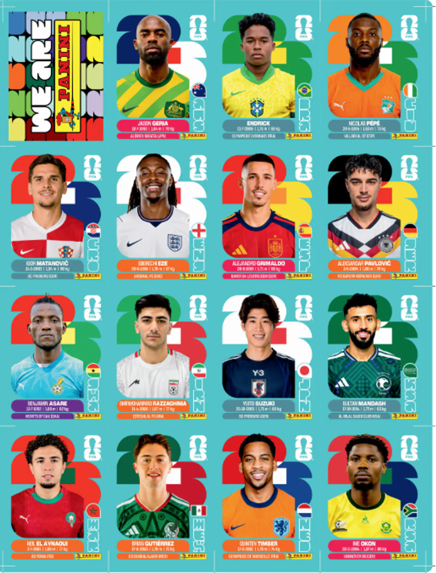Kit Atualização Copa 2026 PDF para Imprimir | Novas Figurinhas da Copa do Mundo 2026 11